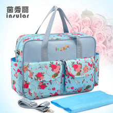 Waterproof Maternity Diaper Nappy Bag Large Capacity Handbag Change Mat