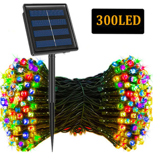 330 LED Colourful String Fairy Light Solar Powered 8 Mode 33M Christmas Party