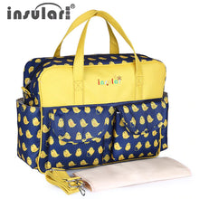 Waterproof Maternity Diaper Nappy Bag Large Capacity Handbag Change Mat