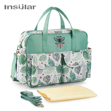 Waterproof Maternity Diaper Nappy Bag Large Capacity Handbag Change Mat