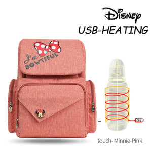 Disney USB Bottle Warmer Diaper Nappy Nursing Maternity Bag Mickey Minnie Mouse