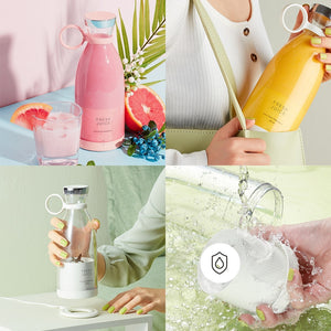 Electric Juicer Mini Portable Blender Fruit Smoothies Mixer Wireless Charging