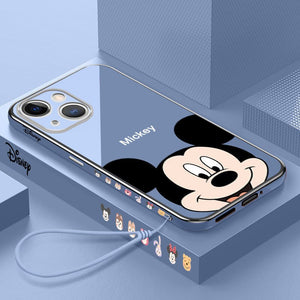 Disney Mickey Phone Case iPhone 14 13 12 11 Pro Max Soft Flexible Cover 