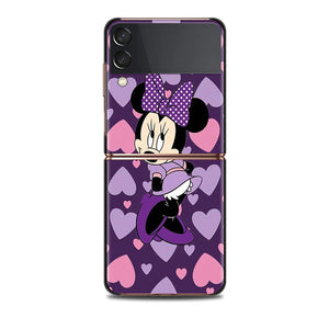 Mickey Minnie Folding Hard Shockprooof Shell Samsung Galaxy Z Flip 3 5G Case