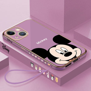 Disney Mickey Phone Case iPhone 14 13 12 11 Pro Max Soft Flexible Cover 