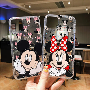 Mickey Minne Iphone Case14 13 12 11  Pro Max Mini X XR XS Max Silicone Cover