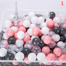 100Pcs Colors Baby Plastic Balls Water Pool Ocean Wave Ball Eco-Friendly Transparent Pit Soft Kids Basketball Outdoor Toys