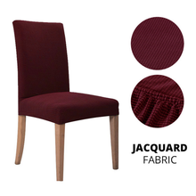 1-6 PCS Jacquard Thick Spandex Elastic Stretch Slip Cover Washable Dining Chair