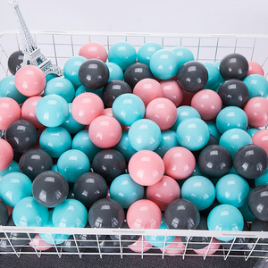 100Pcs Colors Baby Plastic Balls Water Pool Ocean Wave Ball Eco-Friendly Transparent Pit Soft Kids Basketball Outdoor Toys