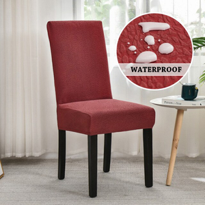 4-8 PCS Jacquard  Waterproof Thick Spandex Elastic Stretch Slip Cover Dining Chair