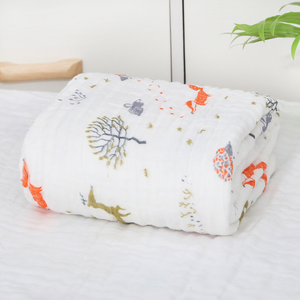 Thick Bamboo Cotton Muslin Baby Infant Swaddle Wrap Blanket