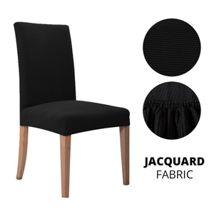 1-6 PCS Jacquard Thick Spandex Elastic Stretch Slip Cover Washable Dining Chair