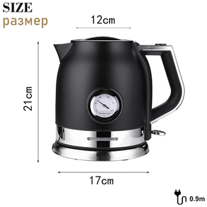 SONIFER 1.8L Electric Kettle Stainless Steel Tea Coffee Temperature Display