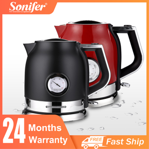 SONIFER 1.8L Electric Kettle Stainless Steel Tea Coffee Temperature Display