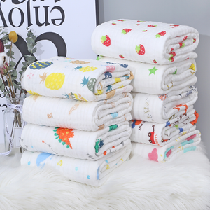 Thick Bamboo Cotton Muslin Baby Infant Swaddle Wrap Blanket