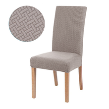 2-6 Removable Jacquard Thick Cover Spandex Elastic Stretch Slip Dining Chair