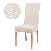 2-6 Removable Jacquard Thick Cover Spandex Elastic Stretch Slip Dining Chair