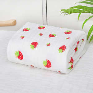 Thick Bamboo Cotton Muslin Baby Infant Swaddle Wrap Blanket