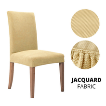 1-6 PCS Jacquard Thick Spandex Elastic Stretch Slip Cover Washable Dining Chair