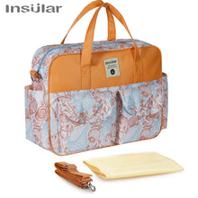 Waterproof Maternity Diaper Nappy Bag Large Capacity Handbag Change Mat