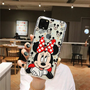 Mickey Minne Iphone Case14 13 12 11  Pro Max Mini X XR XS Max Silicone Cover