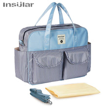 Waterproof Maternity Diaper Nappy Bag Large Capacity Handbag Change Mat