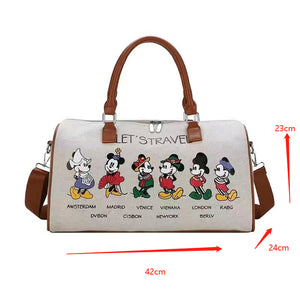 Disney Mickey Travel Tote Bag Luggage Large Capacity One-Shoulder Messenger Bag