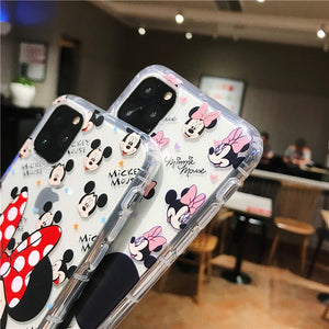 Mickey Minne Iphone Case14 13 12 11  Pro Max Mini X XR XS Max Silicone Cover