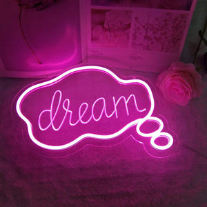 LED Neon Sign Home Art Wall Bar Decor Light Night Lamp USB Battery