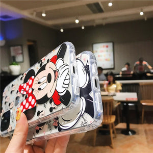 Mickey Minne Iphone Case14 13 12 11  Pro Max Mini X XR XS Max Silicone Cover