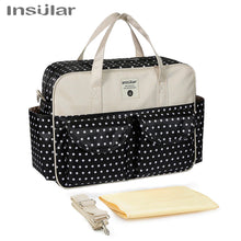 Waterproof Maternity Diaper Nappy Bag Large Capacity Handbag Change Mat