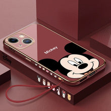 Disney Mickey Phone Case iPhone 14 13 12 11 Pro Max Soft Flexible Cover 