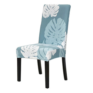 ropical Leaves Chair Cover Spandex Slipcover Elastic Stretch Dining Chairs