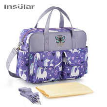 Waterproof Maternity Diaper Nappy Bag Large Capacity Handbag Change Mat