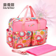 Waterproof Maternity Diaper Nappy Bag Large Capacity Handbag Change Mat