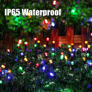 330 LED Colourful String Fairy Light Solar Powered 8 Mode 33M Christmas Party