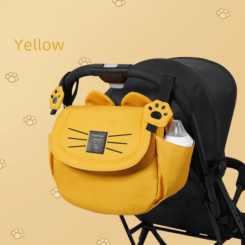 Cat Diaper Bag Large Capacity Travel Bag Maternity Universal Stroller Organizer