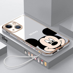 Disney Mickey Phone Case iPhone 14 13 12 11 Pro Max Soft Flexible Cover 