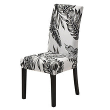 ropical Leaves Chair Cover Spandex Slipcover Elastic Stretch Dining Chairs