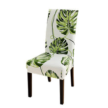 ropical Leaves Chair Cover Spandex Slipcover Elastic Stretch Dining Chairs