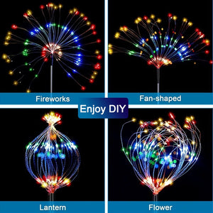 Solar LED IP65 Fairy Light Outdoor Garden Decoration Patio Yard Party Christmas