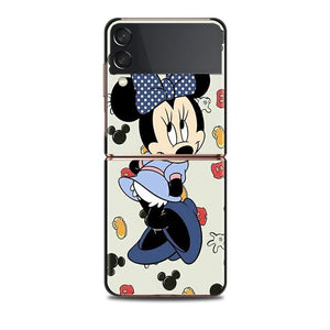 Mickey Minnie Folding Hard Shockprooof Shell Samsung Galaxy Z Flip 3 5G Case