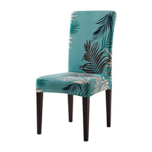 ropical Leaves Chair Cover Spandex Slipcover Elastic Stretch Dining Chairs