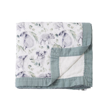 Comfortable 4 Layers Digitally Printed Swaddle Blanket 70% Bamboo+30%Cotton Baby Wrap 120*110Cm