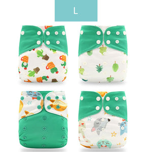 Unisex Eco Friendly Reausable Cloth Adjustable Nappy Diaper Fit 0-2 Years 3-15kg