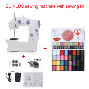 Mini Electric/ Battery Portable Hand Held 2 Speed With Foot Peddle Sewing Machine