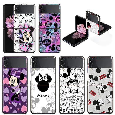 Mickey Minnie Folding Hard Shockprooof Shell Samsung Galaxy Z Flip 3 5G Case