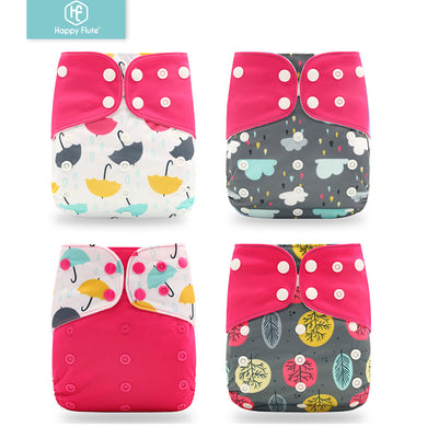 Unisex Eco Friendly Reausable Cloth Adjustable Nappy Diaper Fit 0-2 Years 3-15kg