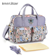 Waterproof Maternity Diaper Nappy Bag Large Capacity Handbag Change Mat