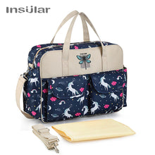 Waterproof Maternity Diaper Nappy Bag Large Capacity Handbag Change Mat